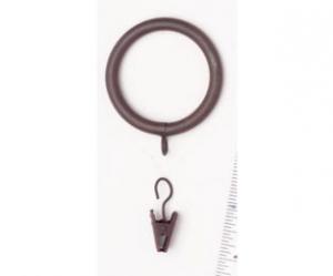 Wrought Iron Eyeler Rings With Clips - 777 - Rust